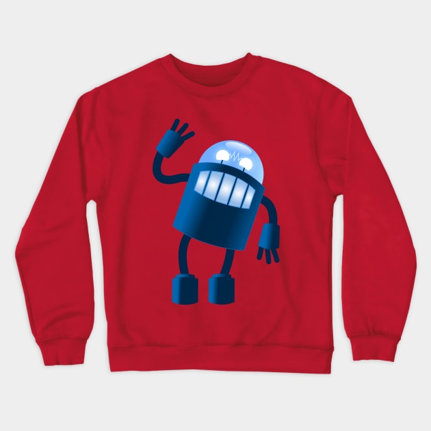 Robot says hi Crewneck Sweatshirt by Pushloop